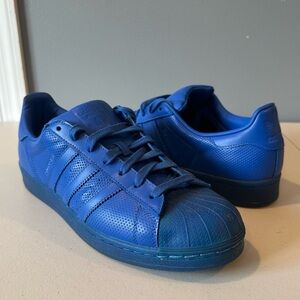 Adidas Superstar Adicolor Sneakers in Super Color Blue